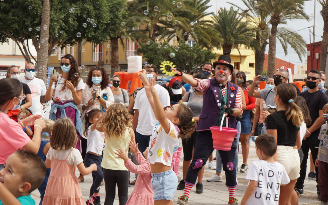 Gran éxito de participación durante la jornada del sábado en las actividades infantiles organizadas por Cultura en la Plaza de La Paz