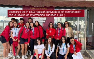 Escolares de 4º ESO realizan actividades en coordinación con la Oficina de Información Turística