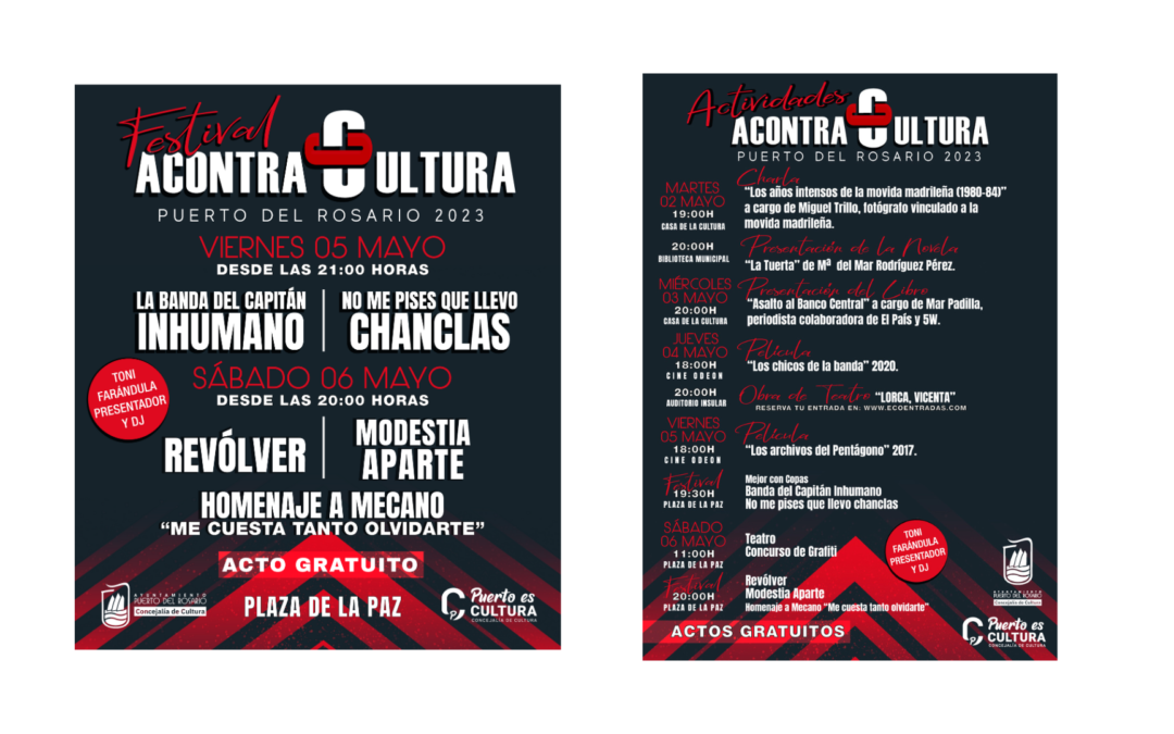 Vuelve a la capital majorera el Festival ochentero ‘A Contracultura’ por segundo año consecutivo