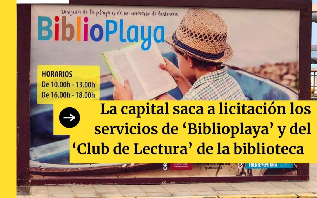 La capital saca a licitación los servicios de ‘Biblioplaya’ y del ‘Club de Lectura’ de la biblioteca municipal