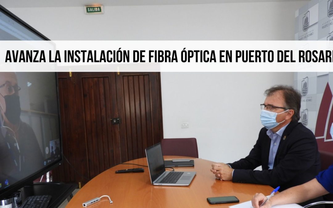 Avanza la instalación de fibra óptica en Puerto del Rosario