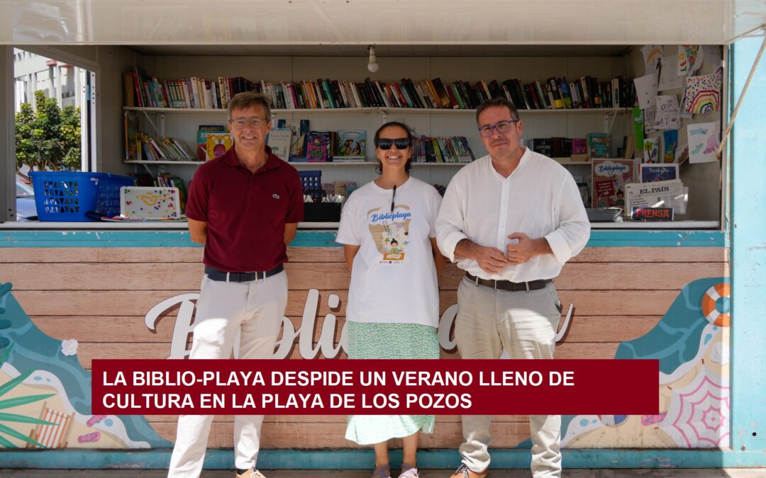 LA BIBLIO-PLAYA DESPIDE UN VERANO LLENO DE CULTURA EN LA PLAYA DE LOS POZOS