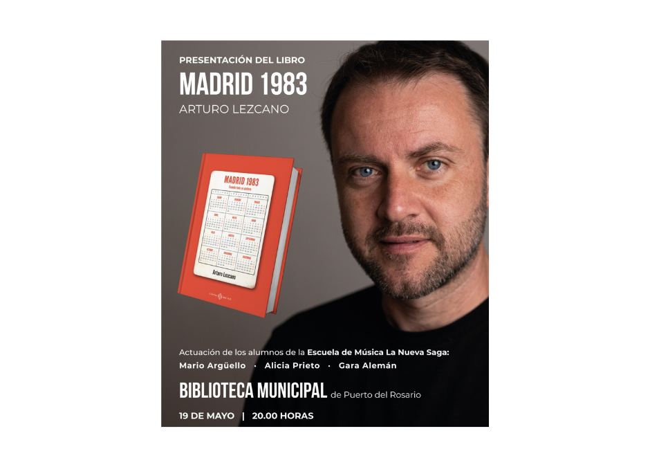 Arturo Lezcano presenta su libro, ‘Madrid 1983’, en la Biblioteca municipal de Puerto del Rosario