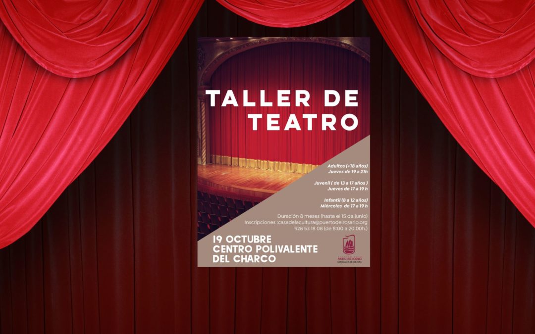 La Concejalía de Cultura ofrece un Taller de Teatro durante ocho meses a cargo del docente teatral Lolo Alonso