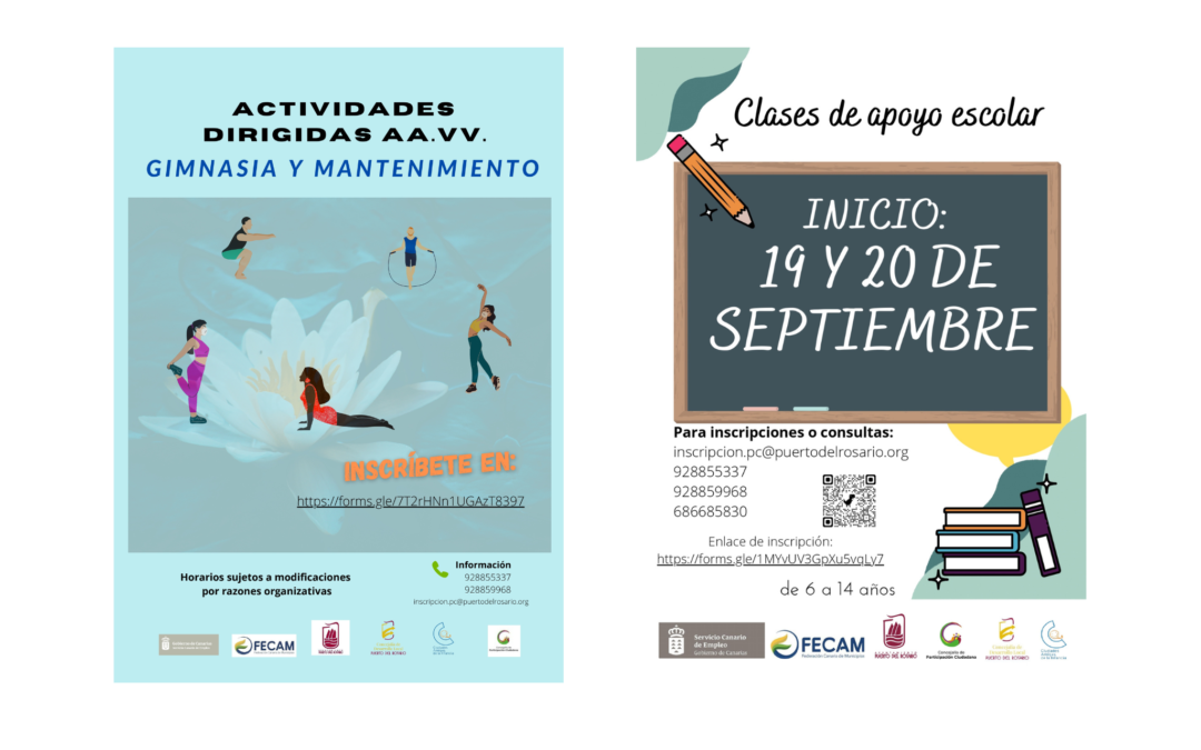Los centros culturales del Ayuntamiento de Puerto del Rosario vuelven a iniciar su actividad este mes de septiembre