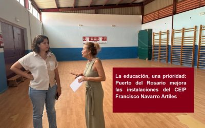 La educación, una prioridad: Puerto del Rosario mejora las instalaciones del CEIP Francisco Navarro Artiles