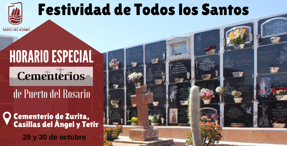 Los cementerios de Puerto del Rosario amplían el horario de visita con motivo de la festividad de Todos los Santos
