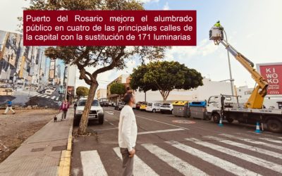 Puerto del Rosario mejora el alumbrado público en cuatro de las principales calles de la capital con la sustitución de 171 luminarias