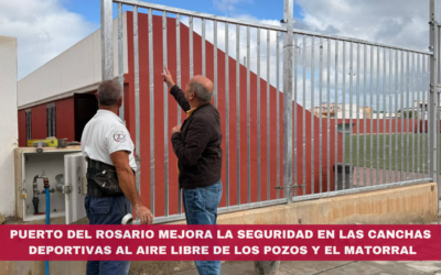 Puerto del Rosario mejora la seguridad en las canchas deportivas al aire libre de Los Pozos y El Matorral