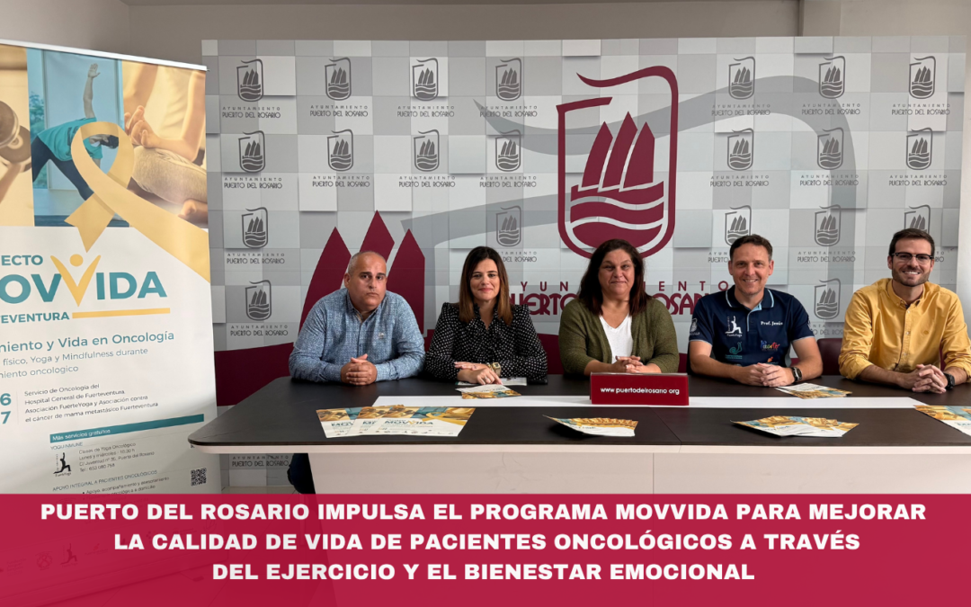 Puerto del Rosario impulsa el programa MOVVIDA para mejorar la calidad de vida de pacientes oncológicos a través del ejercicio y el bienestar emocional