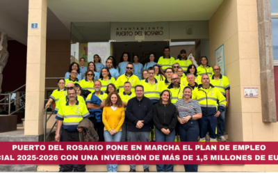 Puerto del Rosario pone en marcha el Plan de Empleo Social 2025-2026 con una inversión de más de 1,5 millones de euros