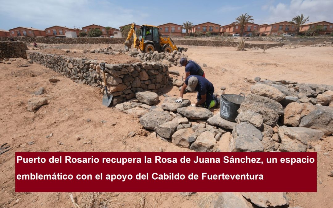 Puerto del Rosario recupera la Rosa de Juana Sánchez, un espacio emblemático con el apoyo del Cabildo de Fuerteventura