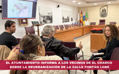 El Ayuntamiento informa a los vecinos de El Charco sobre la reurbanización de la calle Fontán Lobé
