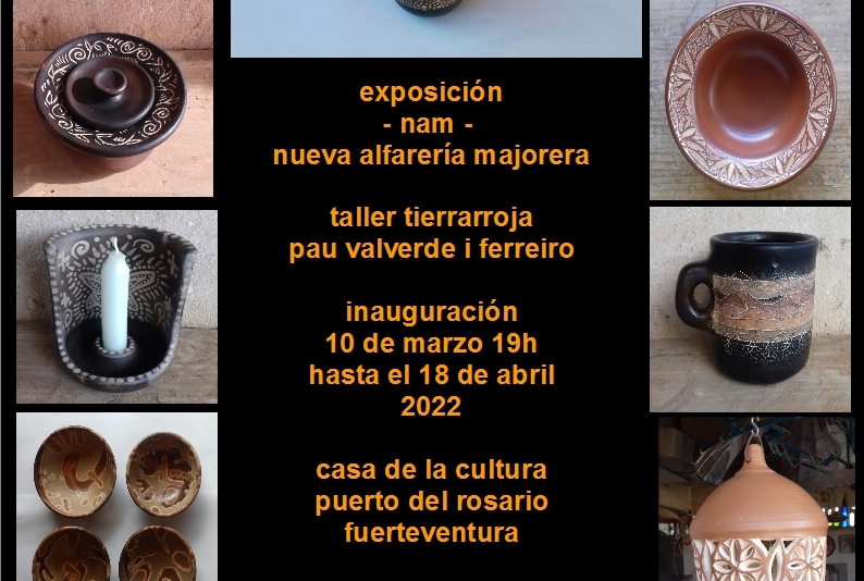 Pau Valverde inaugura este jueves ‘NAM’, su exposición sobre una ‘Nueva Alfarería Majorera’
