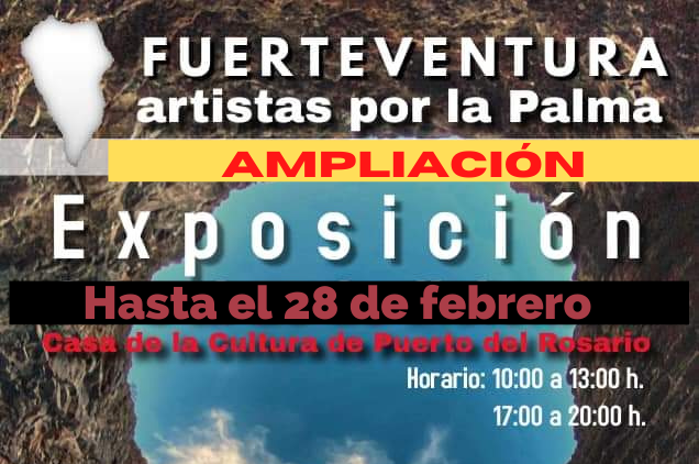 La exposición ‘Artistas por La Palma’ se amplía hasta el próximo 28 de febrero
