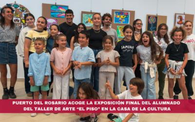Puerto del Rosario acoge la exposición final del alumnado del Taller de Arte “El Piso” en la Casa de la Cultura