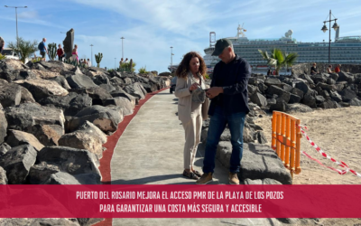 Puerto del Rosario mejora el acceso PMR de la Playa de Los Pozos para garantizar una costa más segura y accesible
