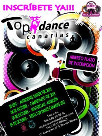 ABIERTA LA INSCRIPCION PARA EL “TOP DANCE CANARIAS 2013”