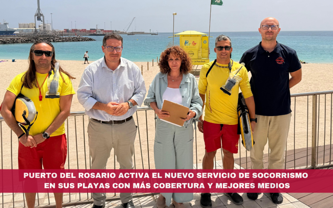Puerto del Rosario activa el nuevo servicio de socorrismo en sus playas con más cobertura y mejores medios